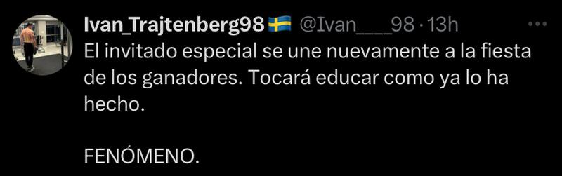 Hinchas argentinos contentos con la designación del chileno Piero Maza.