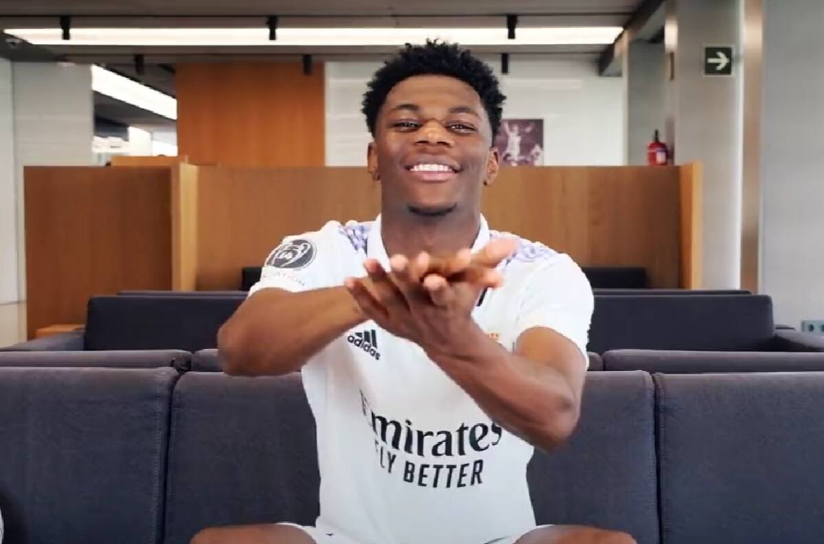 VIDEO | Terminó cantando hasta el himno: Aurélien Tchouaméni se lució mostrando todo lo que sabe del Real Madrid