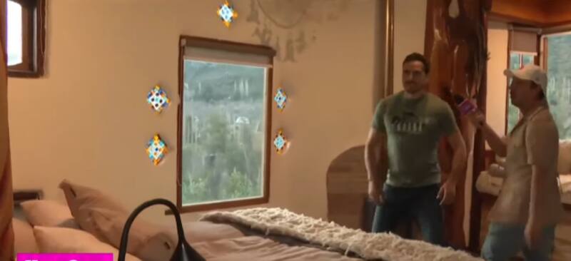 Pangal Andrade mostró su habitación.