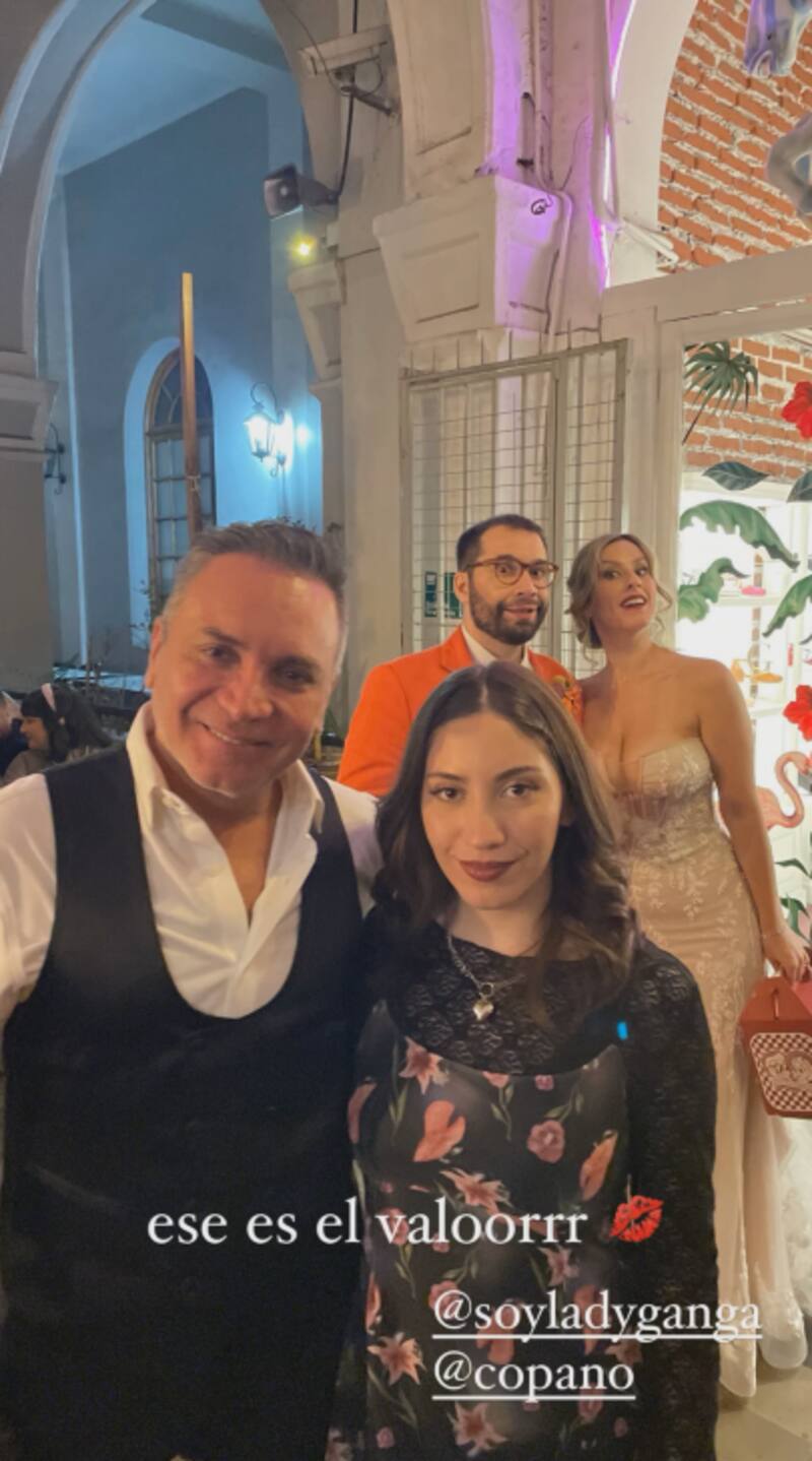 Lusi Jara se lució en el matrimonio de Nicolás Copano y Lady Ganga