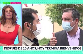 "¿Lo puedes saludar y darle un abrazo al aire?": Tonka Tomicic interrumpió despacho de "Bienvenidos" para conversar con Leo Castillo, exnotero del espacio