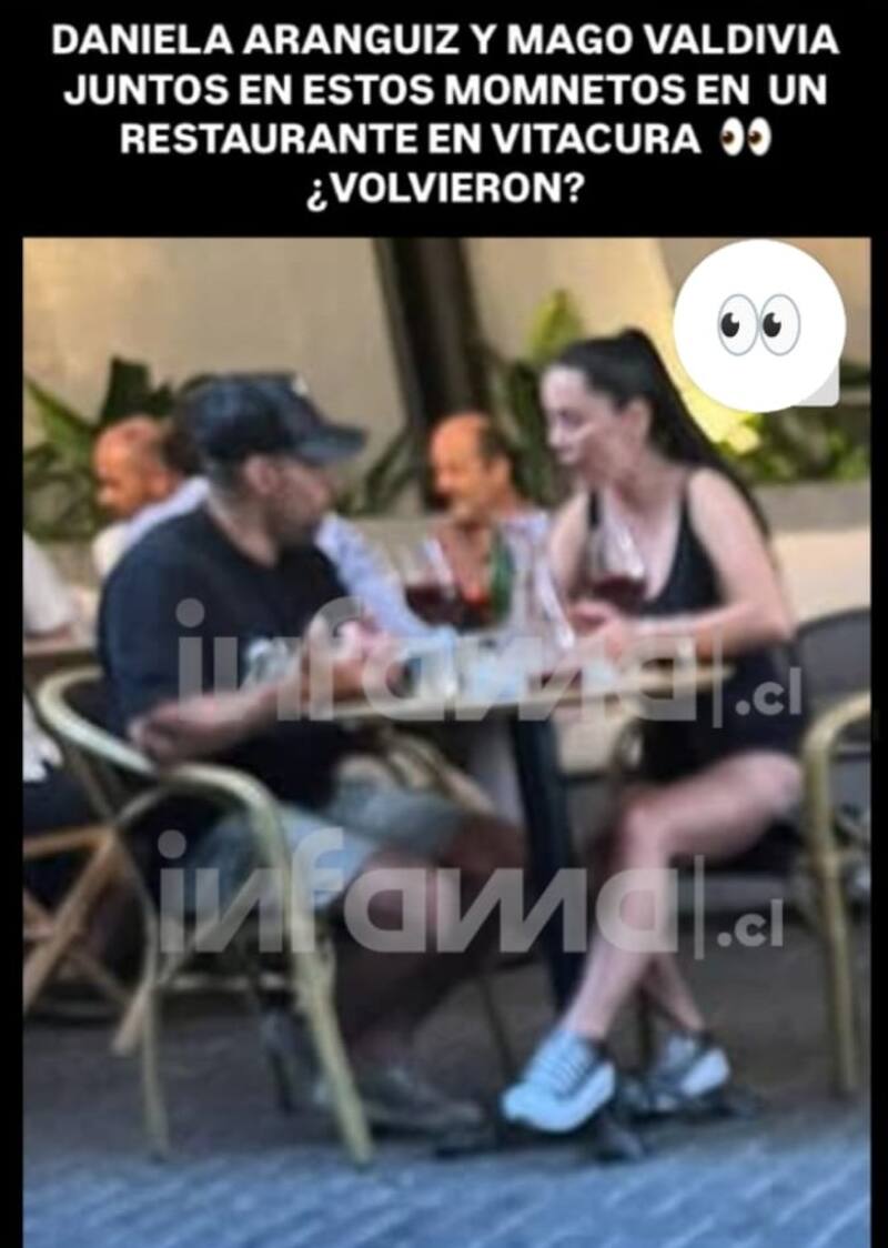 La pareja fue vista cenando en Vitacura. Créditos: Instagram