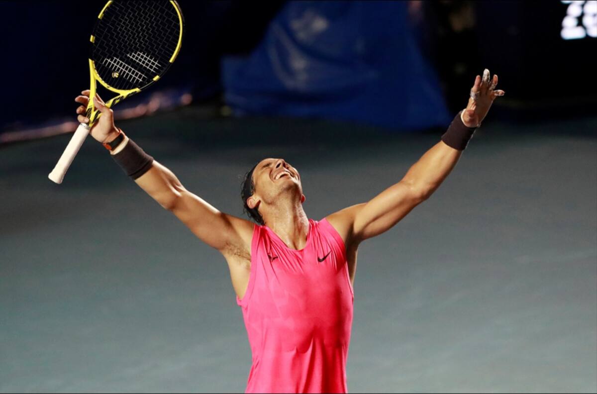 El último punto y la ovación a Rafael Nadal tras ganar el ATP de Acapulco