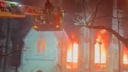 VIDEO | Iglesia victoriana de San Marcos es consumida por la llamas: Era un patrimonio histórico