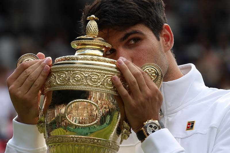 Carlos Alcaraz, campeón de la última edición de Wimbledon.
