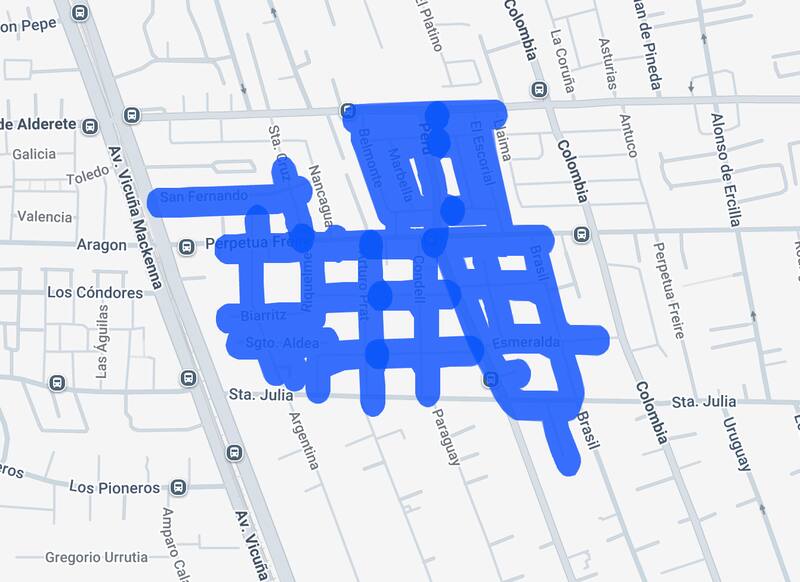 Este es el sector de La Florida que tendrá interrupciones del suministro. Foto: Enel