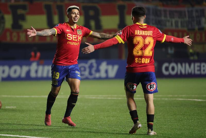 Unión Española le dice adiós a la Copa Sudamericana con goleada. Foto: Aton.