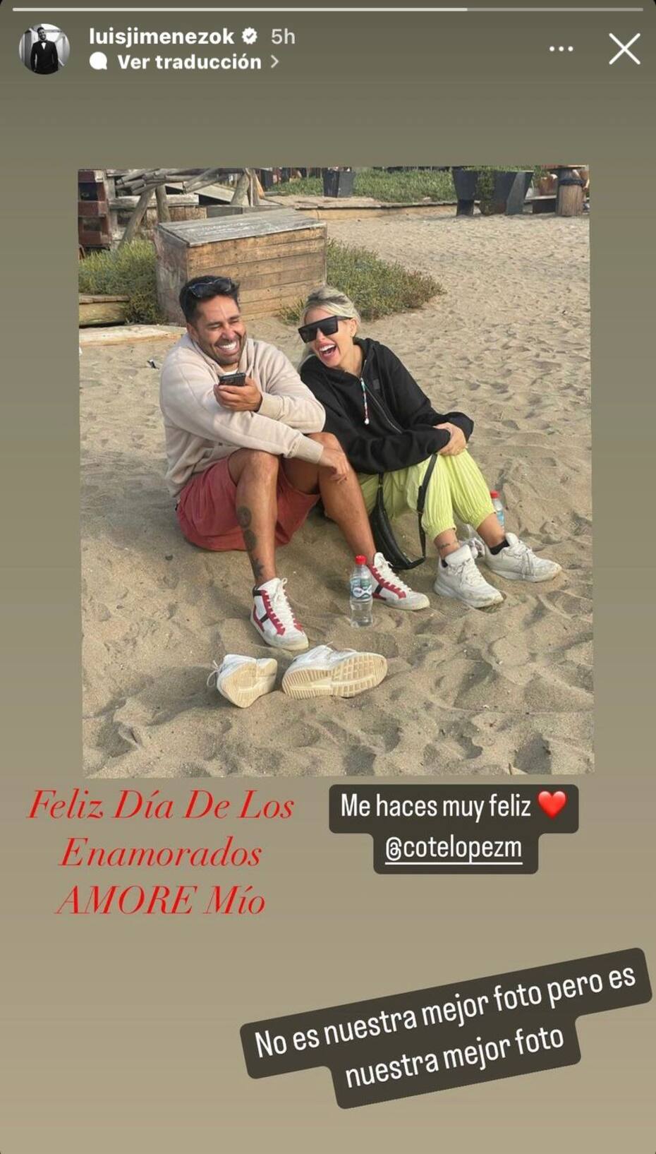 El tierno mensajes que le dedico Luis Jiménez a Cote López