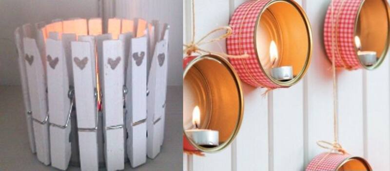 Los portavelas de latas de atún son hermosos, creativos, tienen un toque único y son seguros ya que las latas no son combustibles. | Fotos: Bricolage facilísimo