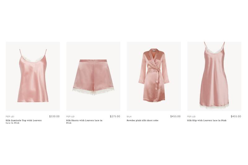 Los precios de los artículos que vende la marca superan en su mayoría los 100 dólares.