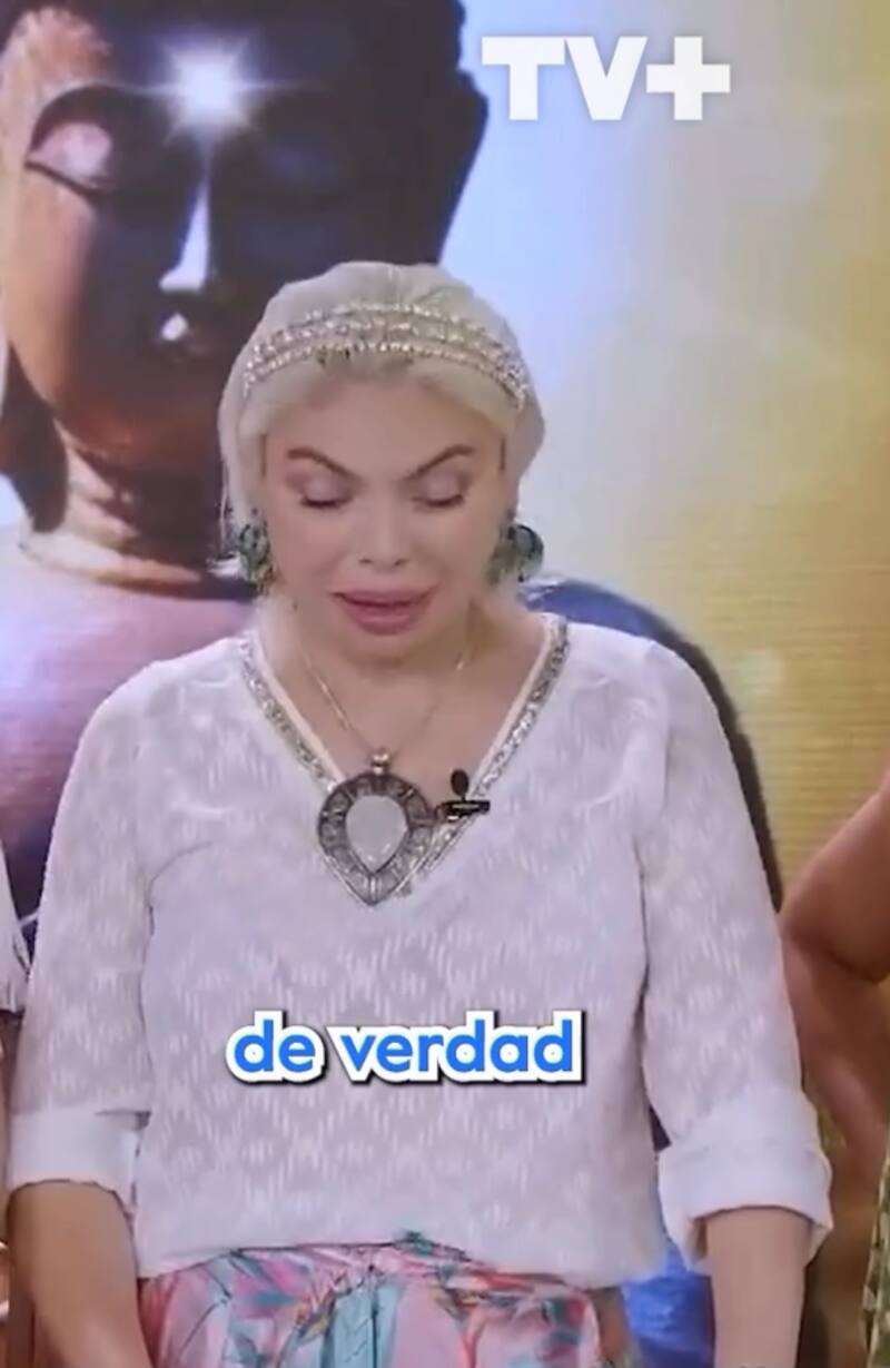 La dirigente de una escuela esotérica fue invitada al programa de Pedro Engel y Pancha Merino.