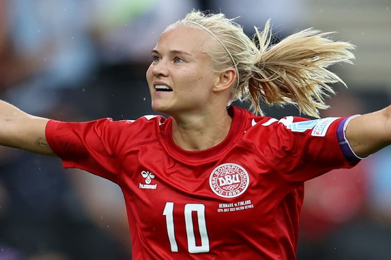 La implacable delantera danesa Pernille Harder.