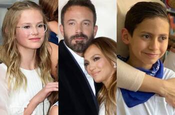 FOTOS| El adorable momento entre el hijo de Jennifer Lopez y la hija de Ben Affleck en su matrimonio