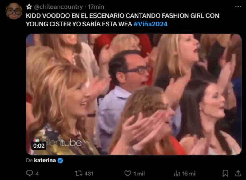 Reacciones tras la aparición de Kidd Voodoo en la presentación de Young Cister.