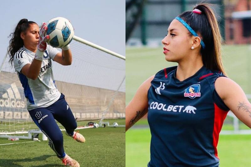 Gabriela Borquez y Anaís Cifuentes, futbolistas chilenas que reforzarán a Millonarios de Colombia.