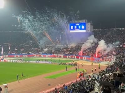 VIDEO | La gran cantidad de pirotecnia que lanzaron los hinchas de la U ante Cobresal: arriesgan duro castigo