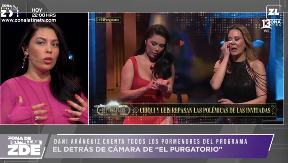 Daniela Aránguiz hablando sobre "El Purgatorio". Foto: Zona Latina.
