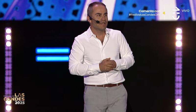 El comediante no logró convencer al público del Festival de Las Condes.