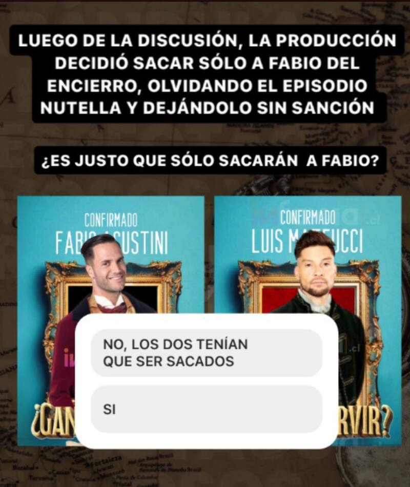 Fabio Agostini y Luis Mateucci nuevamente enfrentados, ahora en "Ganar o Servir"