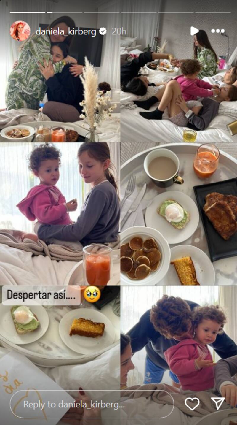 Daniela Kirberg fue celebrada por sus hijos.