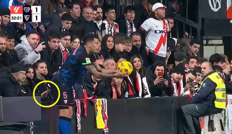 reclamó airadamente por la insólita actitud de un hincha.