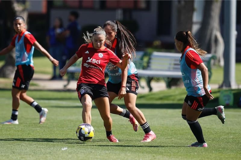 La escuadra de Luis Mena ya está en California para jugar ante Estados Unidos. Foto: @laroja en Instagram.