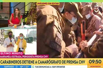 “Es un atentado contra la libertad de expresión”: El enojo de Monserrat Álvarez y Julio César Rodríguez tras detención de Carabineros a camarógrafo de Chilevisión