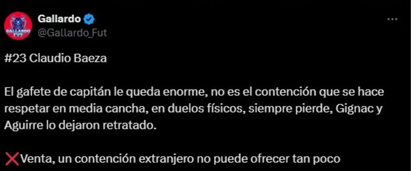 Claudio Baeza fue señalado por la eliminación del Toluca en la Liga MX.