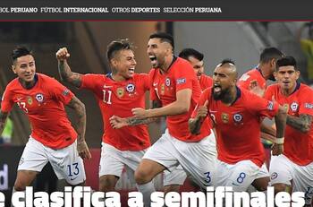 La reacción de los medios internacionales a la clasificación de Chile a semifinales de Copa América
