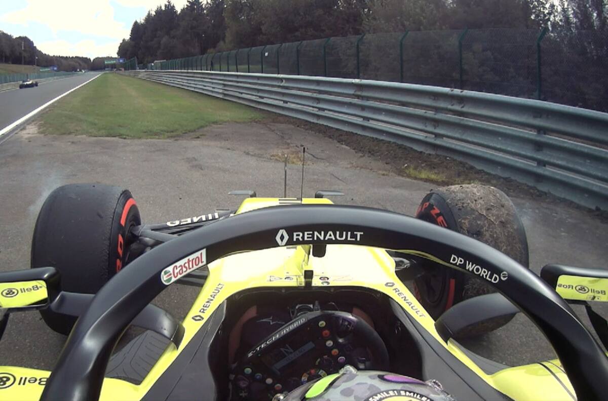 Una falla mecánica le impidió a Daniel Ricciardo ir por el mejor tiempo en el GP de Bélgica