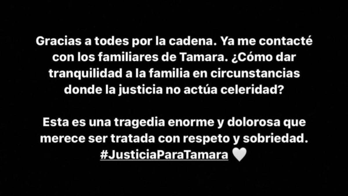 Cami Gallardo se comunicó con la familia de la pequeña Tamara luego que pidieran que cantara en su funeral