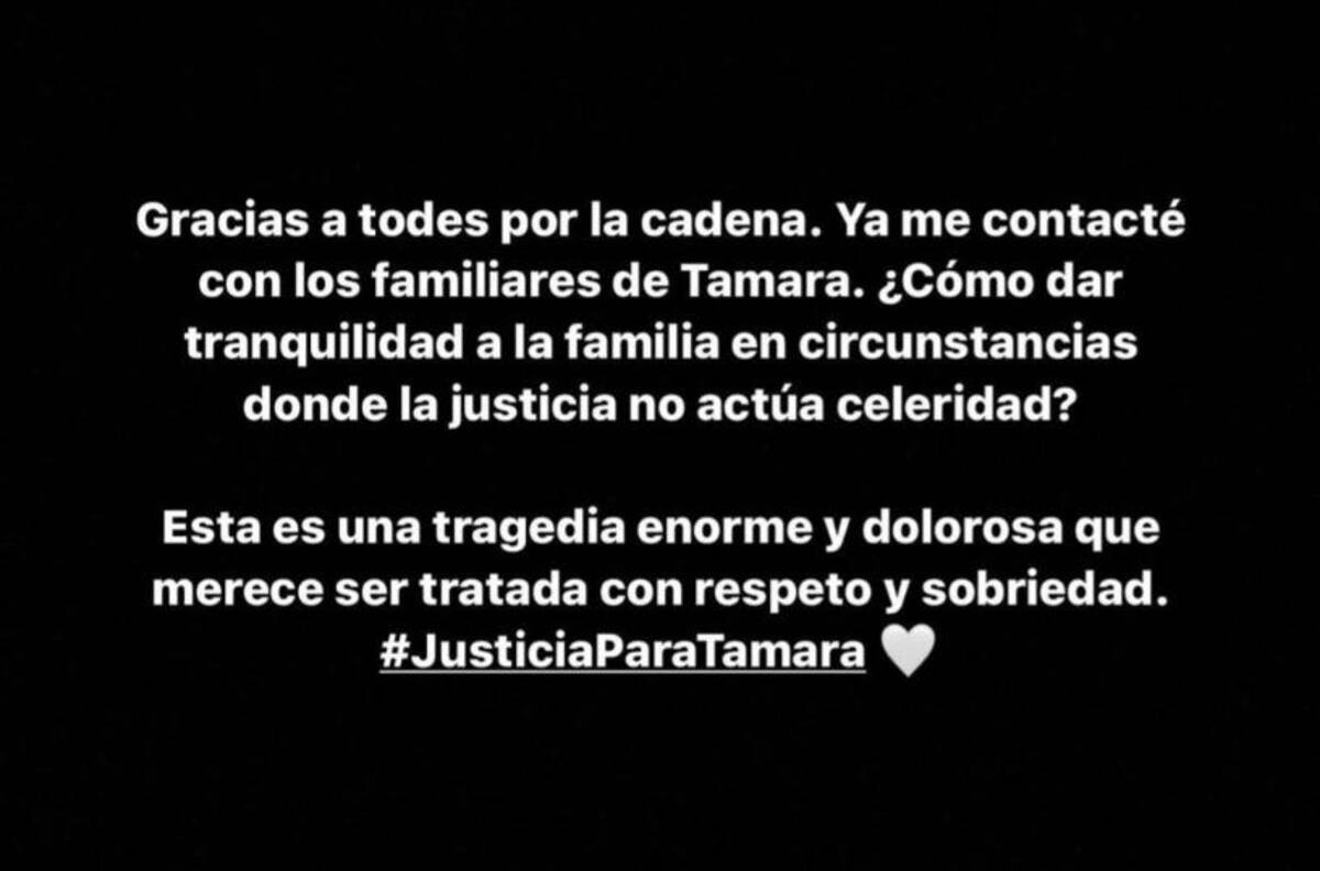 Cami Gallardo se comunicó con la familia de la pequeña Tamara luego que pidieran que cantara en su funeral