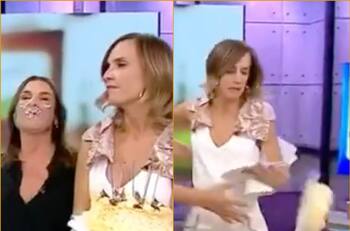 "Algo pasa con mi motricidad fina": Diana Bolocco se excusó ante Paulina de Allende-Salazar tras botar al suelo su torta de cumpleaños
