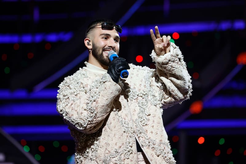 Manuel Turizo se presenta en la primera noche del Festival de Vina 2024.
Raul Zamora/Aton Chile
