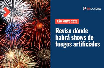 Año Nuevo 2023: Revisa en qué comunas habrá shows de fuegos artificiales