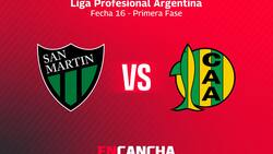 MARCADOR FINAL | San Martín (SJ) 0 - Aldosivi 3 por Torneo Apertura 2025