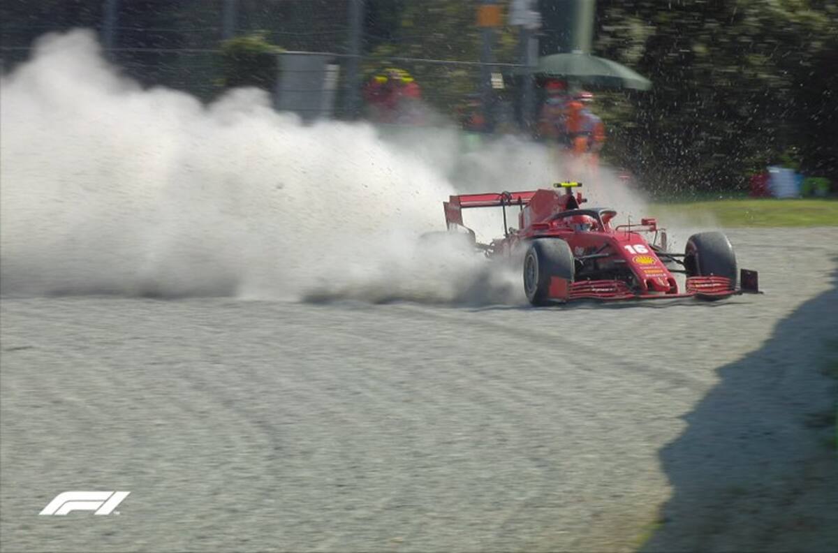 Formula Uno: El impactante accidente de Charles Leclerc que obligó a suspender el GP de Italia