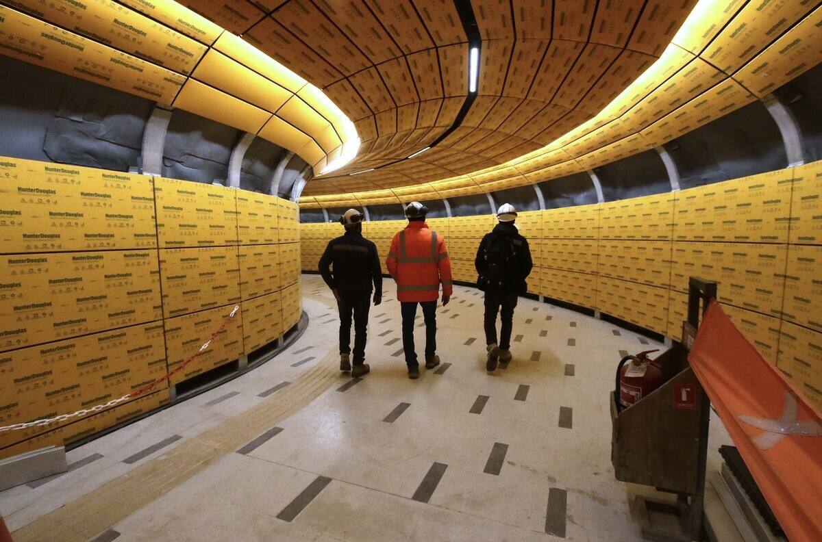 FOTOS | "Avance del 78%": Metro de Santiago compartió imágenes de la nueva estación Lo Cruzat de la Línea 3