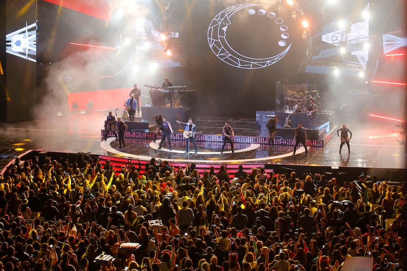 Viña Del Mar, 21 de febrero de 2018.
El puertorriqueño Luis Fonsi abre la segunda jornada del Festival Internacional de Vina del Mar 2018.
Andres Pina/Aton Chile