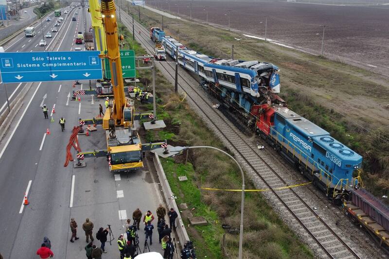 Así quedaron las maquinas tras fatal accidente.