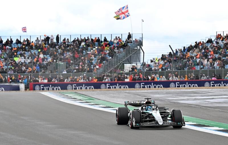 George Russell se quedó con la pole position del Gran Premio de Gran Bretaña. EFE