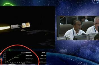 VIDEO | Cohete se desintegra en el espacio tras ser lanzado en su primer vuelo comercial