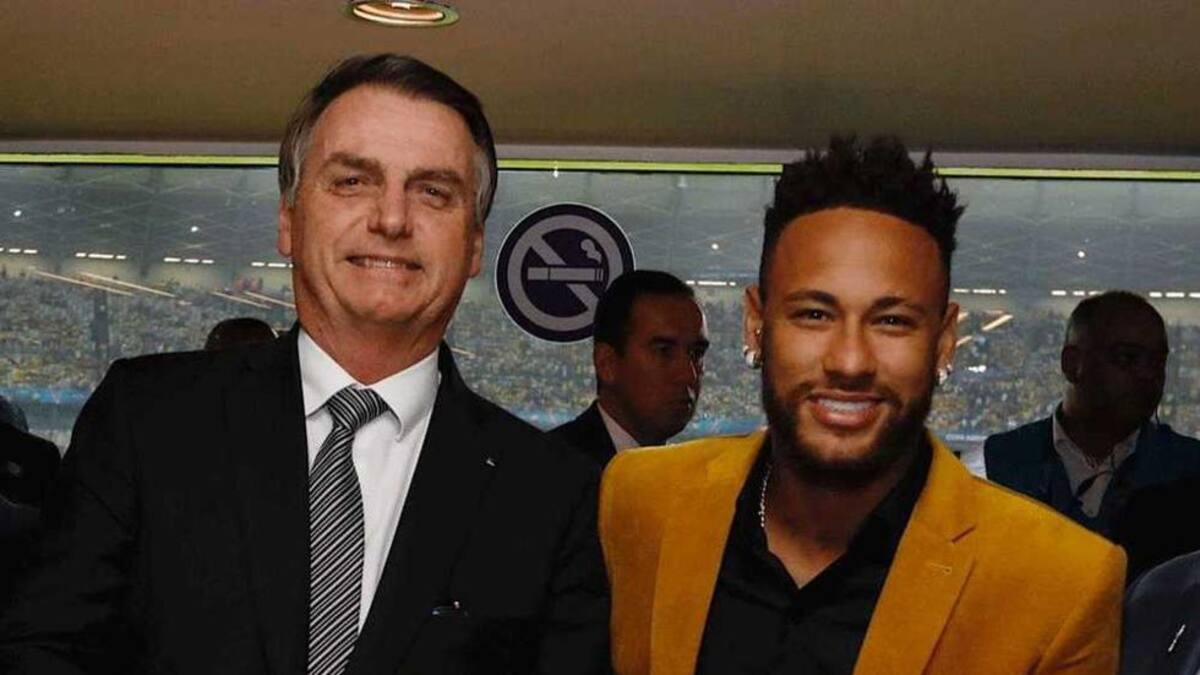 Neymar recibe apoyo de Bolsonaro en la previa de la final de la Champions League
