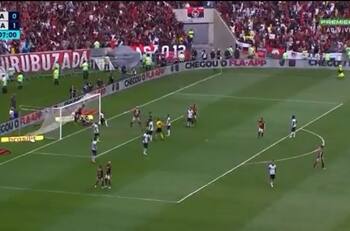 VIDEO | El empate de Gabigol para el Flamengo de Arturo Vidal y Erick Pulgar que hizo explotar al Maracaná