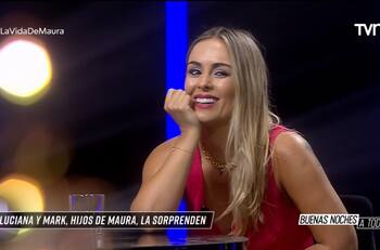 Maura Rivera se emociona hasta las lágrimas tras recibir saludo de sus hijos con Mark González