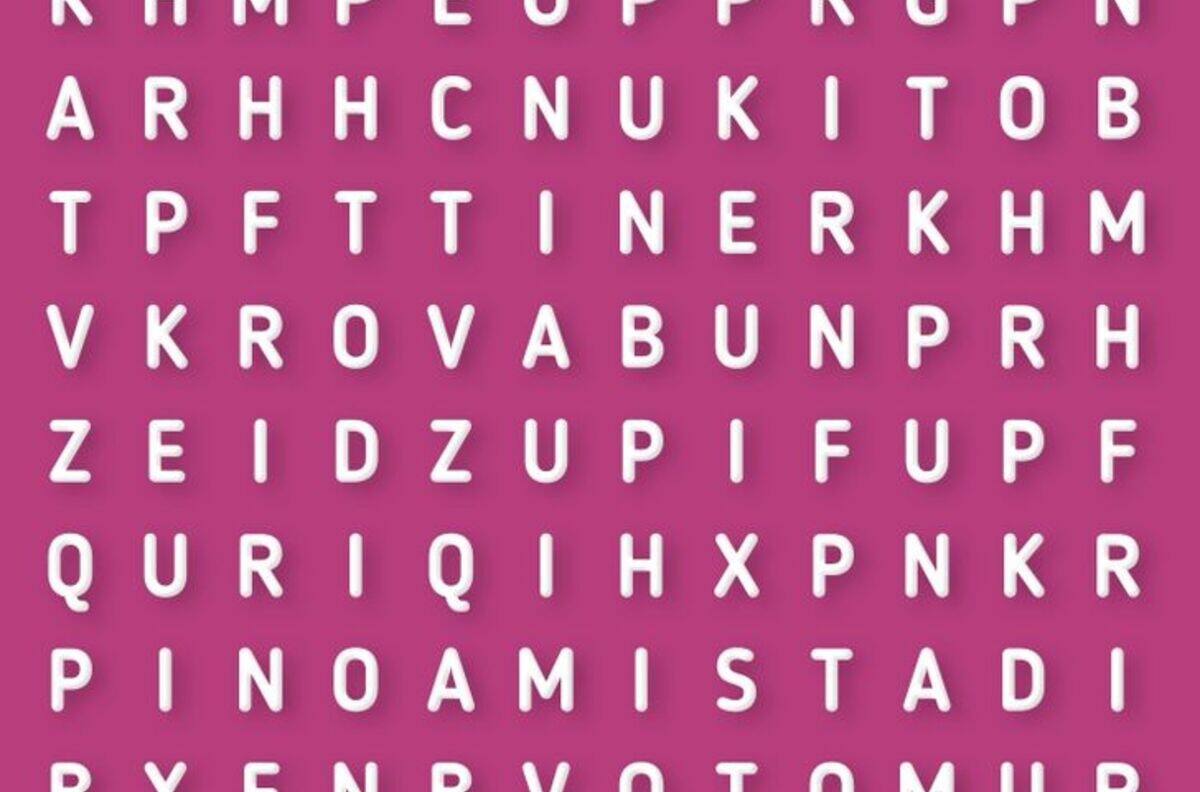 Test Visual: ¿Puedes encontrar la palabra oculta en la sopa de letras en solo 15 segundos?