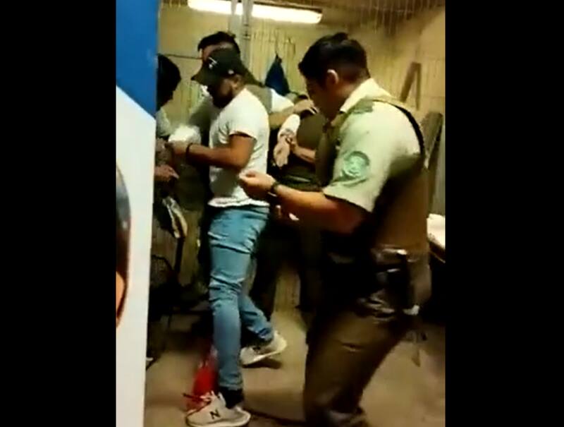 El sujeto pasó a control de detención este lunes. Créditos: Captura video