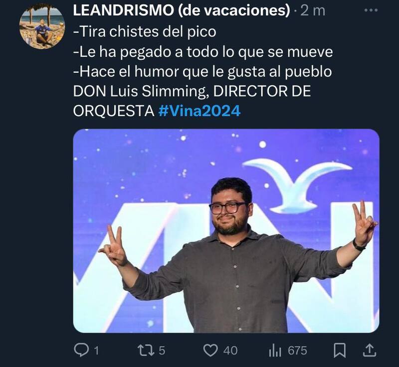 El comentado show de Luis Slimming