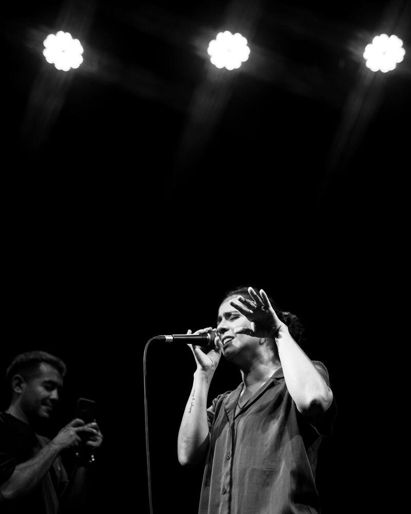 Una de las fotografías que publicó Natalia Valdebenito en el que sale presentando al lado de su pareja