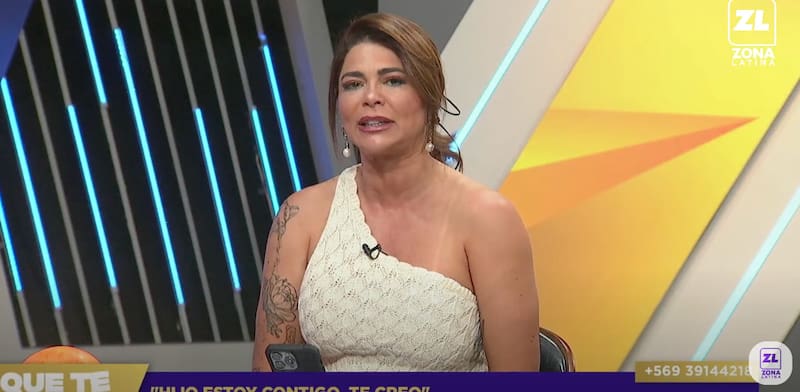 Antonella Ríos se lanzó contra Michael Roldán.